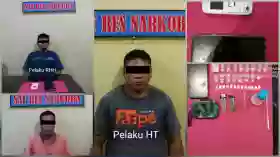 Baru Hirup Udara, Rhh Kembali Diciduk Bersama  Dua Temannya  Pelaku Sabu 30 Paket