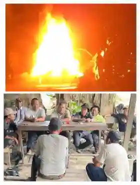 Rumah Warga Perantauan di Teluk Piyai Ludes Terbakar, Penghulu Gerak Cepat Bangun Kembali  