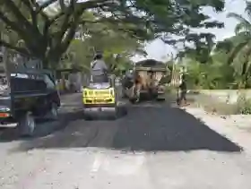 Keroyok Bareng-bareng, Pemkab Siak Kejar Target Jalan Mulus Jelang Ramadhan