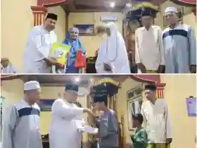 Safari Ramadhan Perdana Desa Rambah Tengah Hilir, Pererat Silaturahmi di Masjid Jami Teluk Bintungan