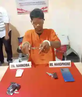 Satnarkoba Tangkap Pelaku Narkoba di Desa Merangin Bawa Sabu-sabu 25,97 Gram