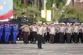 Pemprov Riau Bersama Polda Riau Gelar Apel Pasukan Operasi Ketupat Lancang Kuning 2026