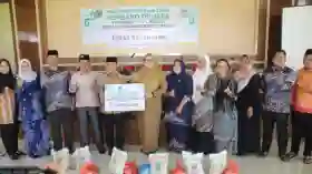 BAZNAS dan Dinkes Rohil Salurkan 960 Paket Sembako Duafa ke Seluruh Puskesmas  