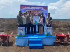 Dukung Ketahanan Pangan Nasional, Polres Siak dan RAPP Tanam Jagung Pipil Seluas 40 Hektare