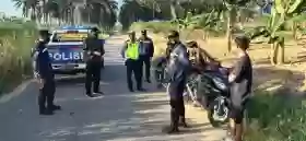 Polsek Bagan Sinembah Angkut 2 Unit Sepeda Motor Penonton Balap Liar