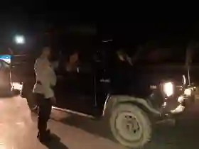 Antisipasi Gukamtibmas, Malam-Malam Personel Polsek Rantau Kopar KRYD di Jln Lintas Sekapas