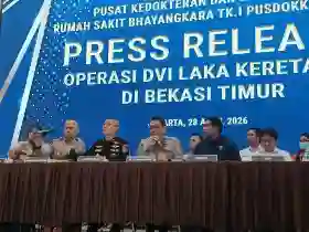 RS Polri Ungkap Penyebab Kematian 10 Korban Kecelakaan Kereta di Bekasi