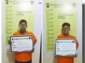 Lngasir  Buah Sawit Curian, 2 Pengangguran Ditangkap Polsek Bangko Pusako