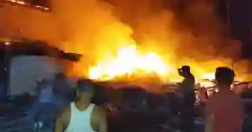 Diduga Konsleting Listrik,Rumah dan Ruko Walet di Rupat Utara Ludes Terbakar.