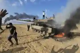 Tank Merkava Israel Diserang Drone Hizbullah di Lebanon Selatan