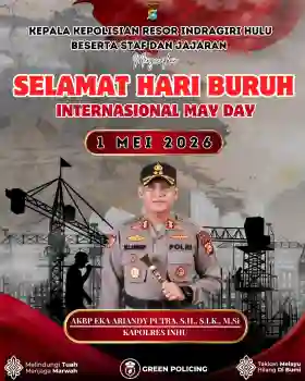 May Day Kondusif, Polres Inhu Tetap Siagakan Personel Dan Patroli Objek Vital