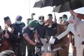  Polres Rohil dan Pemkab Gelar Apel Kesiapan Satgas Anti Narkoba