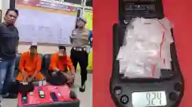 Polres Dumai Ungkap Peredaran Narkoba Jenis Sabu, Pelaku Simpan BB dalam Kantong Jaket.