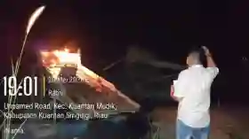 Tiga Polsek di Kuansing Sisir Area Aktivitas PETI, Tujuh Rakit Dibakar