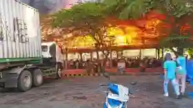 Ratusan Motor Ludes Saat Kebakaran Hebat di Pabrik Ban Purworejo