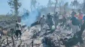 Polisi Mulai Selidiki Penyebab Kebakaran di Bukit Lumut Rohul   