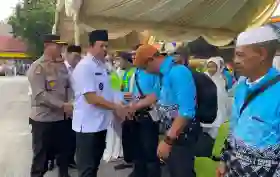  Disambut Wabup Hendrizal, 214 Jemaah Haji Inhu Tiba dengan Selamat