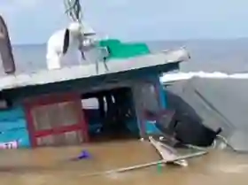  Gagal Berlayar Akibat Kerusakan Mesin, KLM Bima Sakti Karam di Perairan Sungai Kayu Ara, 130 Ton Sagu Tumpah