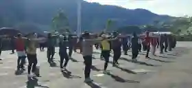 Kodim 1714/Puncak Jaya Laksanakan Kegiatan Jumat Sehat