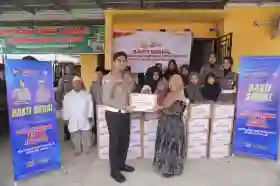  Hari Bhayangkara ke-80, Satlantas Polres Rohil Berbagi Kasih dengan Anak Panti Asuhan
