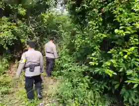  Patroli Karhutla Polsek Tanah Putih di Cempedak Rahuk, Pastikan Wilayah Bebas Titik Api