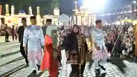  Bupati dan Wakil Bupati Bengkalis Hadiri Pembukaan MTQ Riau di Kuansing