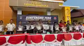 Tangkap 3 Tersangka, Polres Inhu Berhasil Amankan 8 Kg Sabu dan 19 Ribu Butir Ekstasi