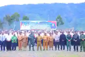 Kodim 1714/PJ dan Polri Berikan Dukungan Penuh Bersama Pemda Kab. Puncak Jaya Dalam Penyerahan SK Pengangkatan CPNS Formasi Tahun 2024