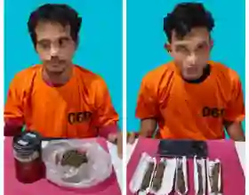  Edarkan Ganj, Dua Buruh di Pangkalan Lesung, Pelalawan Ditangkap