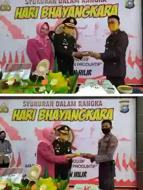 Polres Rohil Peringati Hut Bhayangkara Ke-74