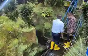 Pakai Helikopter, Menteri Hanif Tinjau Lokasi Kebakaran Hutan