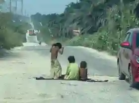 Dugaan Eksploitasi Anak di Jalur Padat Kandis, Pengendara Minta Aparat Bertindak