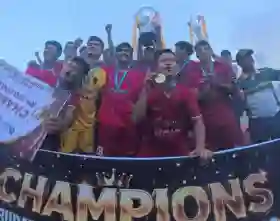  Turnamen Sepakbola Bupati Cup 2026 Ditutup, Kesebelasan HN FC Inhu Rebut Gelar Juara 1