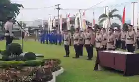  Lima Kapolsek di Polres Pelalawan Resmi Berganti