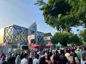 Sapa Warga di CFD Pekanbaru, BRK Syariah Gelar Senam Sehat dan Edukasi Keuangan