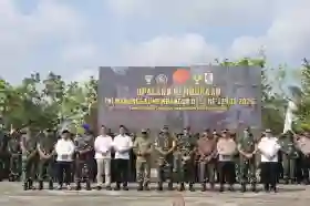  Bupati Zukri Resmikan TMMD Ke-129 di Pelalawan, Pembangunan Dipusatkan di Pangkalan Terap