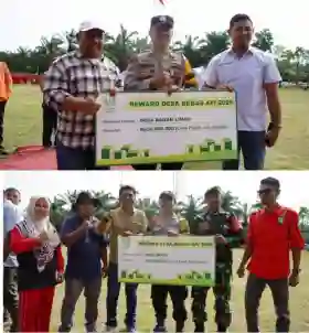 Desa Segati dan Bagan Limau Menerima Penghargaan Desa Bebas Api 2025-2026