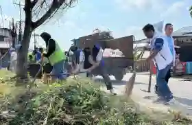  Bersih-bersih di Umban Sari, Lanjutan Gerakan Langit Biru Demokrat Pekanbaru