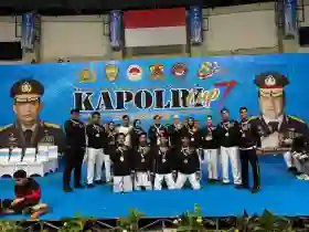 Polwan Polda Riau Sabet Tujuh Medali di Kejurnas Taekwondo Kapolri Cup