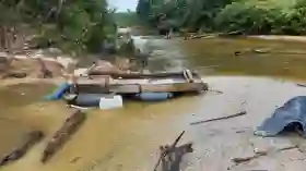 5 Pelaku Diamankan, Polsek Ukui Ungkap Aktivitas PETI Emas di Toro Jaya Desa Lubuk Kembang Bunga 