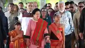 Sambutan Hangat untuk Megawati di Timor Leste