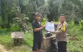  Polsek Tanah Putih Intensifkan Sosialisasi Karhutla, Warga Diingatkan Jangan Bakar Lahan