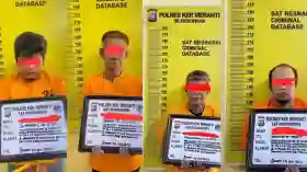 Empat Terduga Pengedar Narkoba di Kepulauan Meranti Ditangkap di Lokasi Berbeda dalam Sehari 