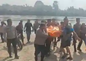  Hilang 3 Hari, Korban Terjatuh dari jembatan Gantung Berangjn Ditemukan Teeas