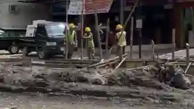 Pemkot Pekanbaru Bangun Drainase 1,2 Kilometer di Jalan Dharma Bakti
