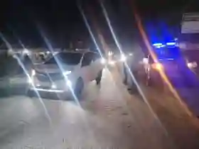  Polsek Tanah Putih Perkuat Pengamanan Malam Lewat Patroli Blue Light