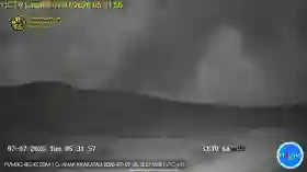 Kondisi Terkini Gunung Anak Krakatau, Abu Kelabu Kembali Membubung
