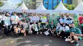 Ramaikan Riau Bhayangkara Run, BRK Syariah Dukung Kampanye Gaya Hidup Sehat dan Dorong Literasi Keuangan