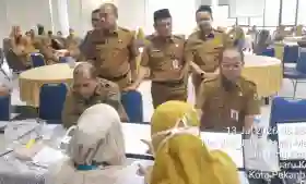  Sambut HUT ke-69 Riau, Kolaborasi Pemprov dan Pemko Cek Kesehatan Gratis 200 ASN