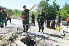 Pastikan Kualitas dan Bermanfaat, Tim Wasev TMMD Ke-129 Tinjau Sasaran Fisik di Wasile Tengah
